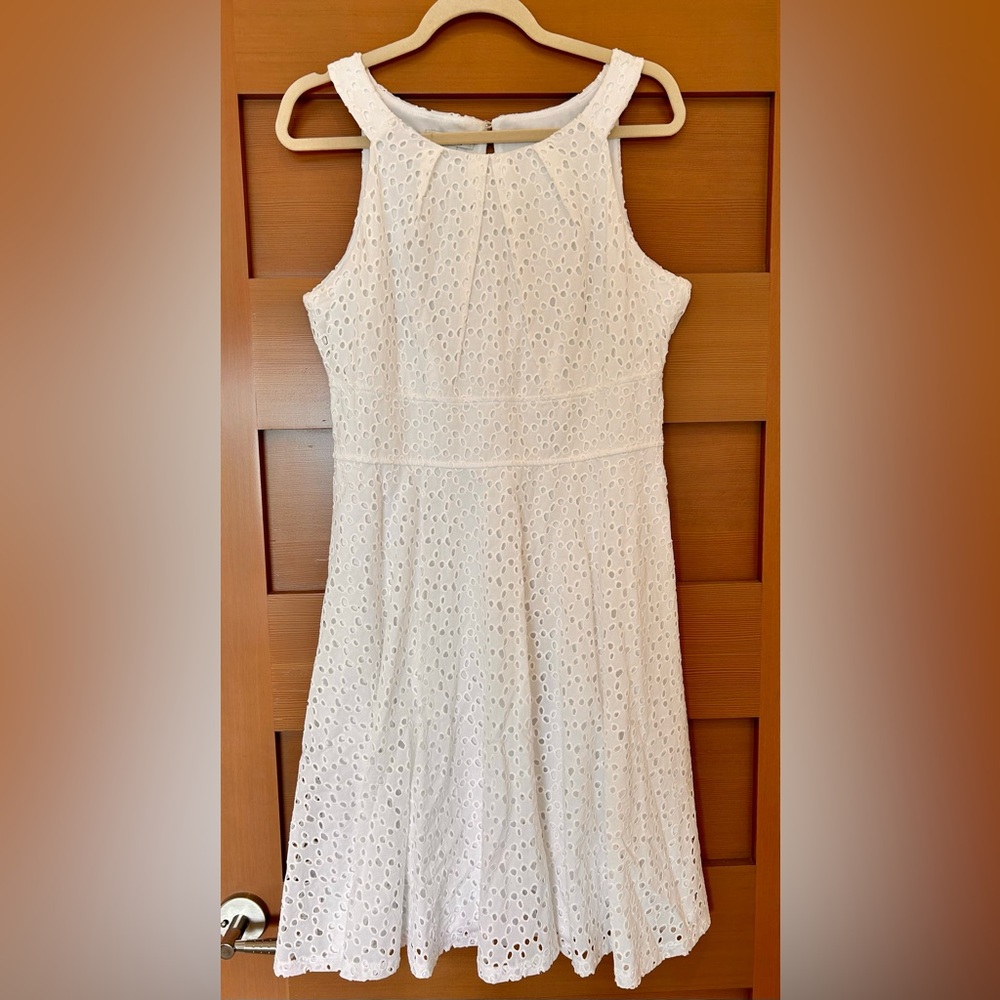 White Eyelet Dress Size 12